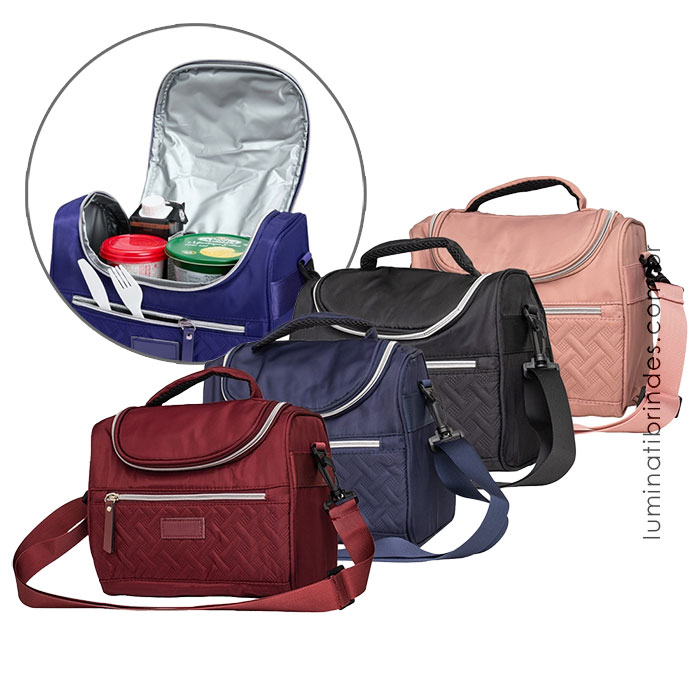 Bolsa Therm Couro e Poliéster Bali