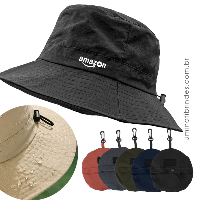 Chapéu Bucket Design Bergen Maleável