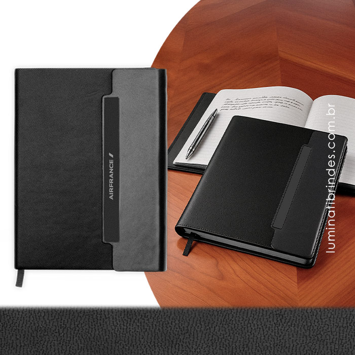 Caderno Essenza com Fecho Executivo