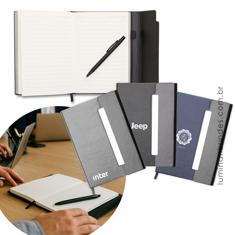 Caderno Essenza com Fecho Executivo