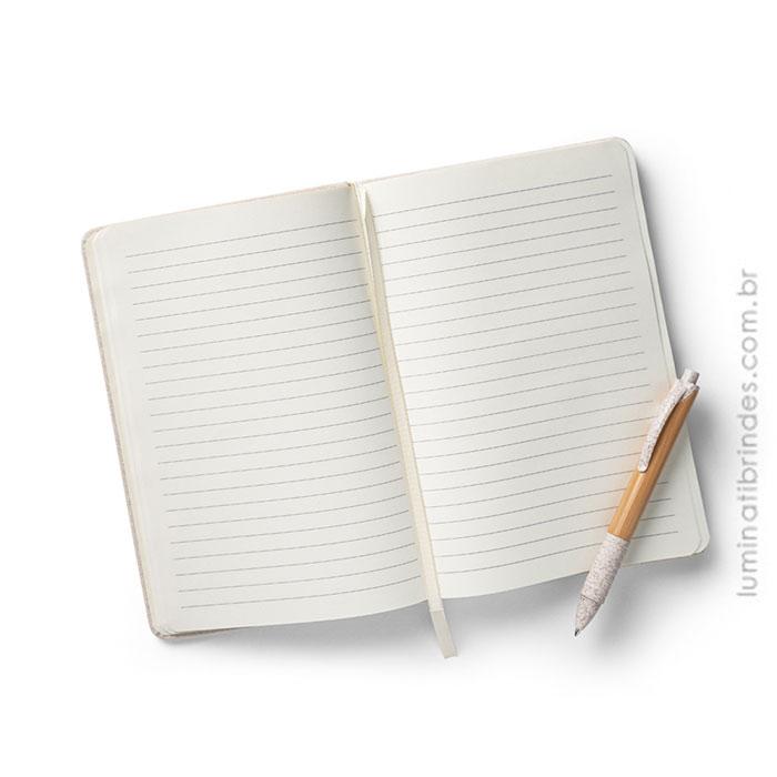 Caderno Para Anotações em Linho 