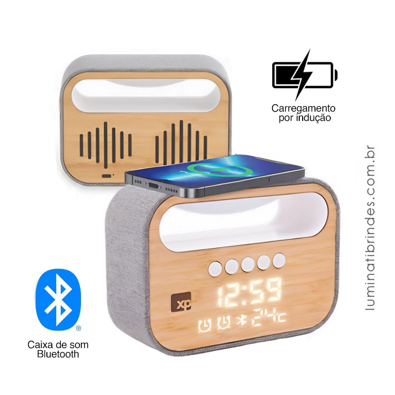 Caixa de Som Dockstation Multi com Visor Digital