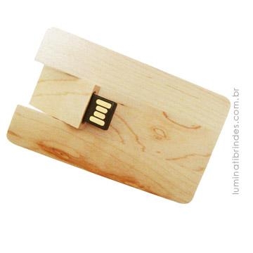 Pen Card Bamboo para Brinde