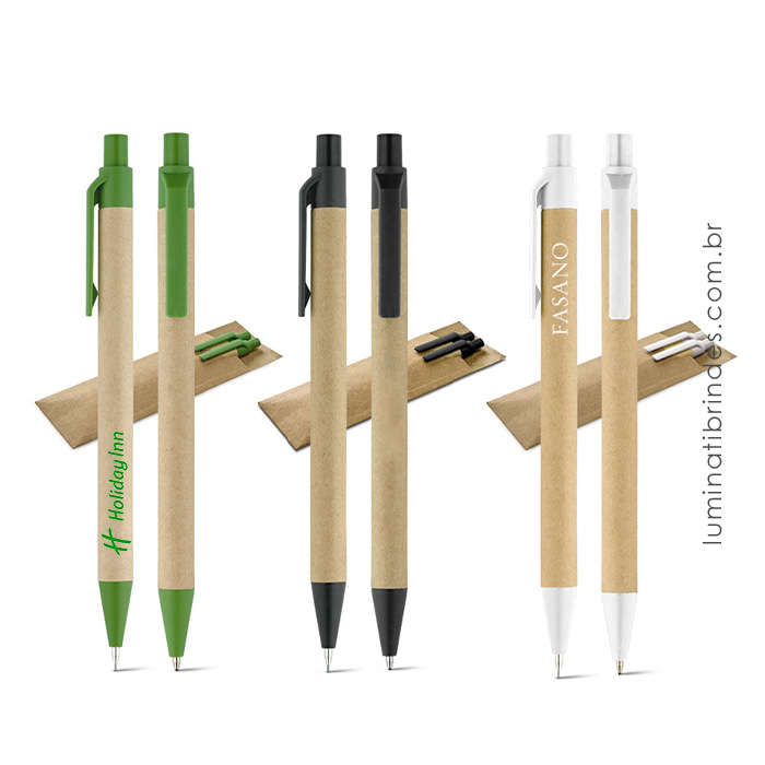 Kit Caneta e Lapiseira Ecológica Gift