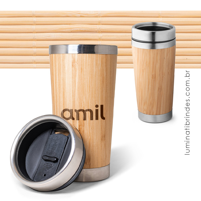 Copo Personalizado Bambu Travel