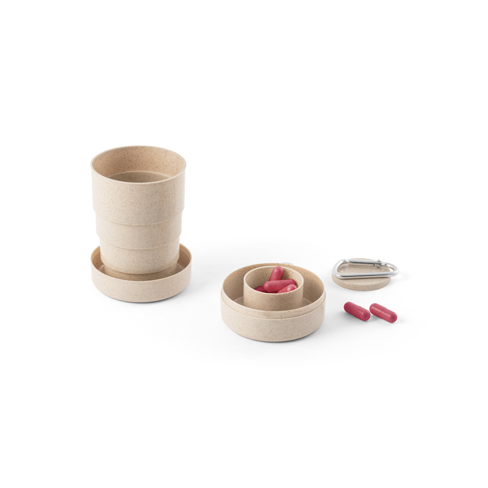 Copo Retrátil Bamboo Travel com Mosquetão