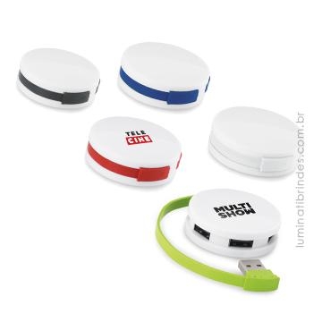 Hub USB Bola 4 Portas Para Brinde