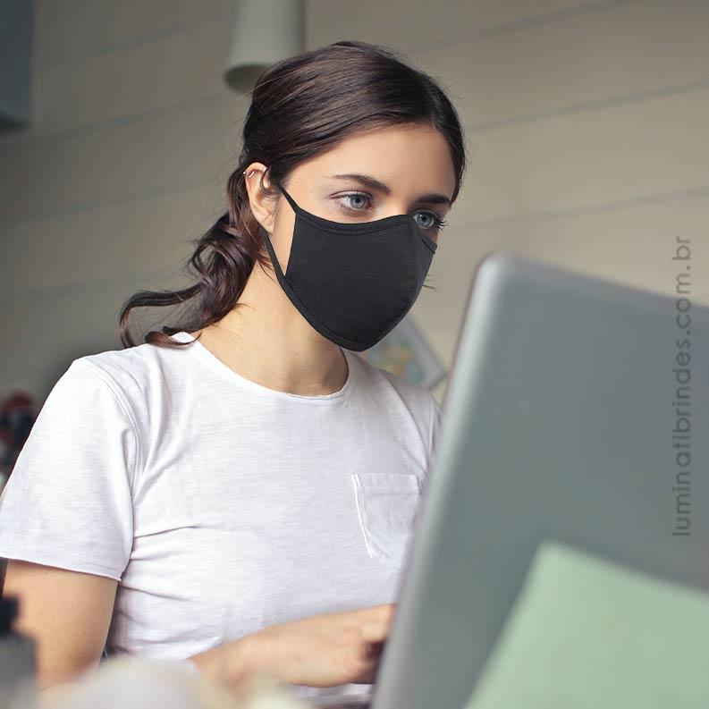 Máscara Tecido Duplo para Proteção Respiratória