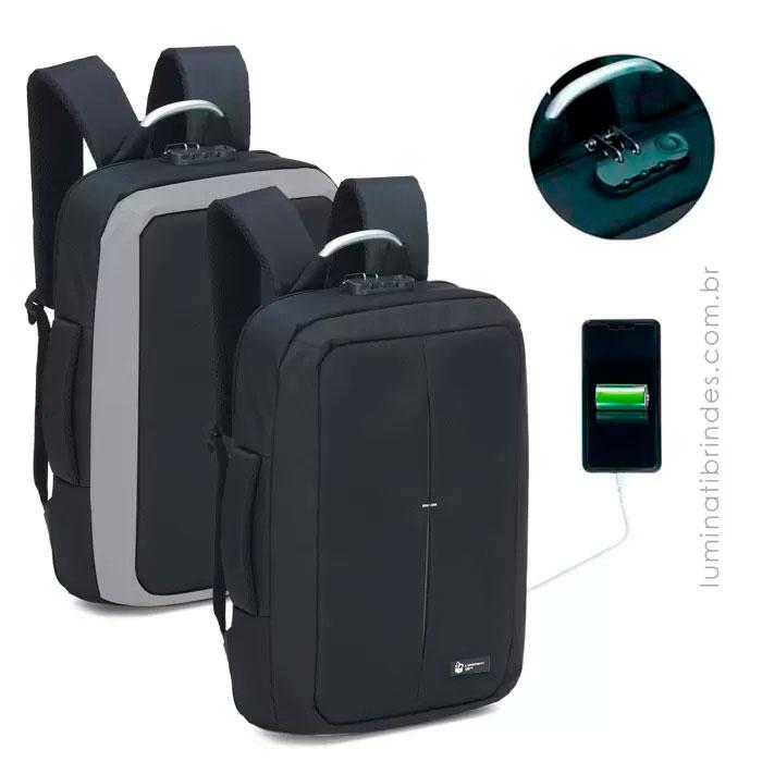 Mochila Corporativa USB Antifurto