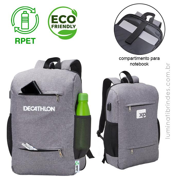 Mochila Eco Grey RPET Cyclos
