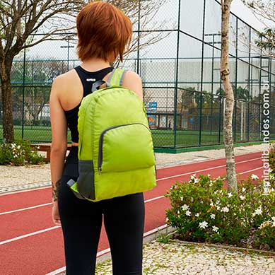 Mochila Dobrável Personalizada para Esportes