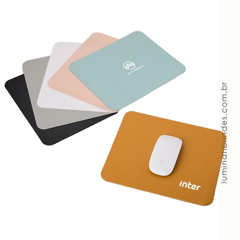 Base Bright em Couro Sintético para Mouse