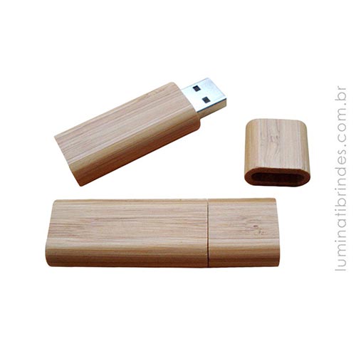 Pen Drive Eco Bambu Personalizado 8GB