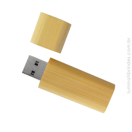 Pen Drive Eco Bambu Personalizado 8GB