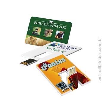 Pendrive Colorido Card para Brinde